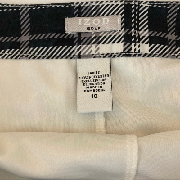 IZOD Printed Golf Skirt With Pocket Size 10 - Picture 5 of 7